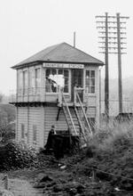 Dronfield Station Signalbox (ELR - TJC1 @ 151m 44ch). March 1971