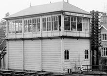 Dore & Totley Station Junction Signalbox (ELR - TJC1 @ 154m 32ch). March 1971