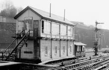 Sheffield South No.1 Signalbox (ELR - TJC1 @ 158m 40ch). 1971