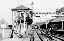 Sheffield North Junction Signalbox (ELR - TJC1 @ 158m 40ch). 1971