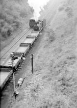 Arley Tunnel Shortening Engineer's Train,1949.  (NWO @ 7m 17ch)