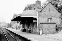King's Norton station (BAG1 @ 47m 48ch). Down side platform. 21 July 1971