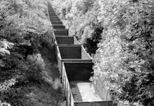 Whitacre to Hampton-in-Arden line, close to Whitacre (WHA @ approx ½mp). Stored wagons. 4 June  1961