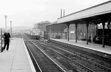 Chesterfield (Midland) station (ELR - SPC9 @ 146m 20ch). 21 July 1970
