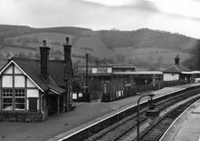 Ambergate Station (SPC8 & AJM1 @ 138m 18ch), from the bridge. 31 March 1961.