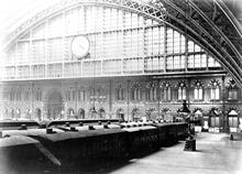 St Pancras Station . Interior of Train Shed - Looking South 1890s (SPC1 @ 0m 0ch) (Ref: 030364)
