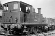 58862 2F 0-6-0T at Cromford Wharf 15 July 1951