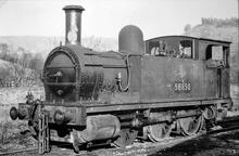 58850 Class 2F 0-6-0T standing at Cromford Wharf  on the Cromford & High Peak Railway
