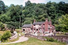Consall (CVL @ 14m 20ch). Black Lion Inn. 29 July 1981