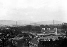 Macclesfield station (CMD1 @ 0m 25ch). A distant view. 5 December 1961.
