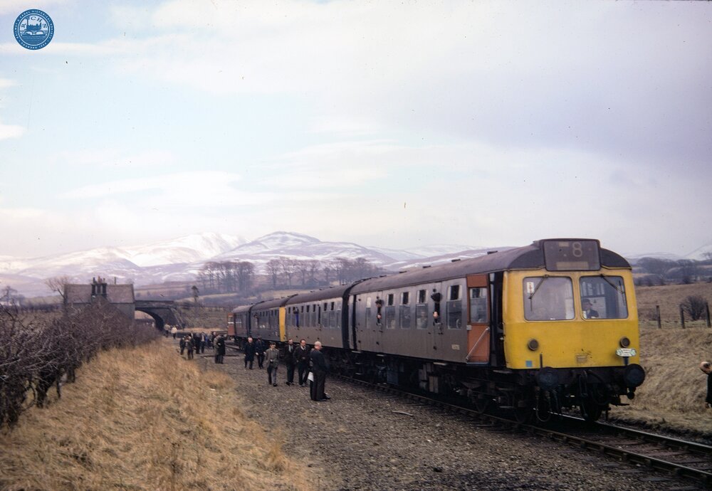 Rowrah station (RMJ @ 7m 39ch). Looking east. 15 March 1969