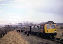 Rowrah station (RMJ @ 7m 39ch). Looking east. 15 March 1969