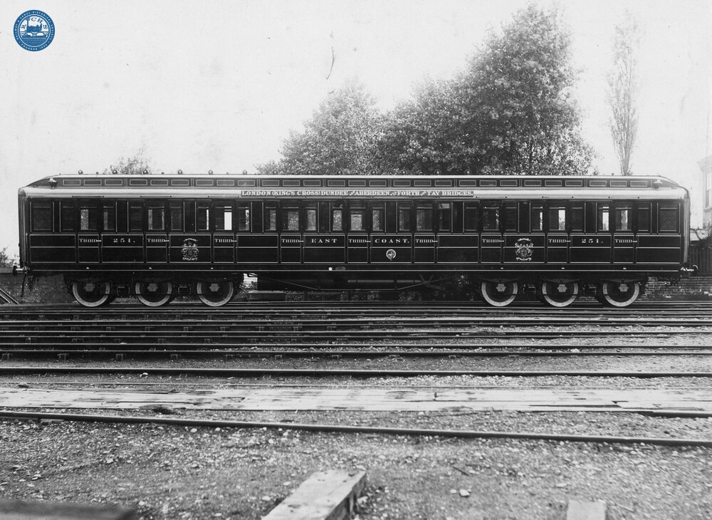 East Coast Joint Stock Third Class Corridor Carriage No. 251.