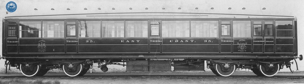 East Coast Joint Stock Third Class Corridor Carriage No. 35