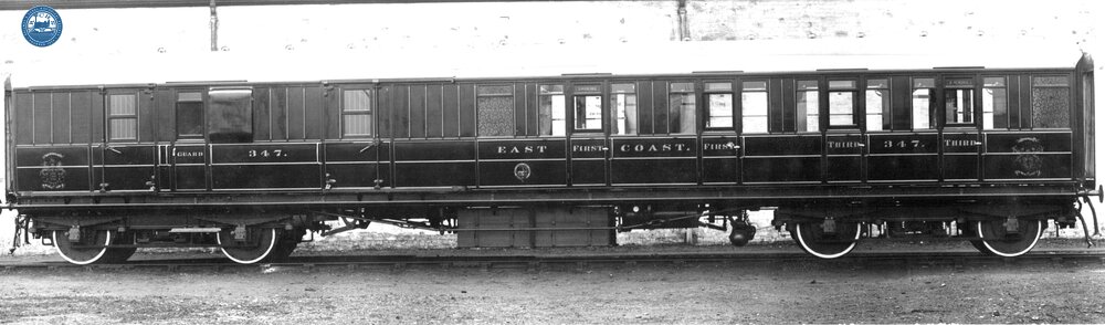 East Coast Joint Stock Third Class Brake Van No. 347