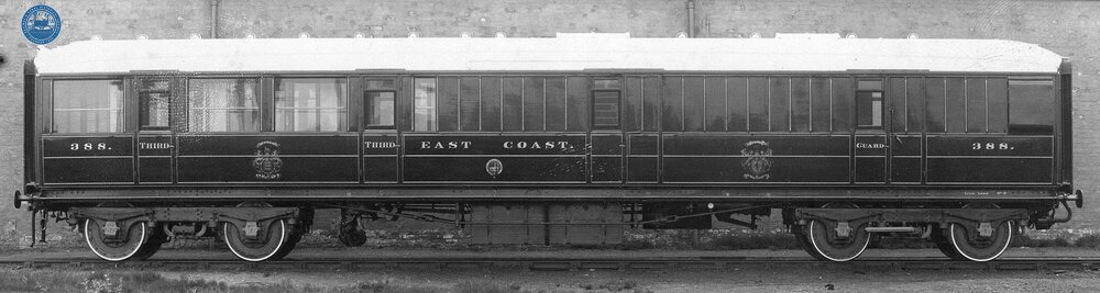 East Coast Joint Stock Third Class Brake Van No. 388