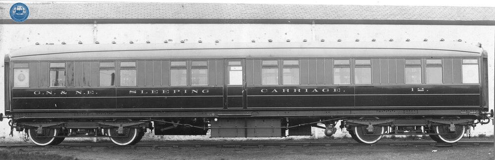 GN & NE Sleeping Carriage No 12.