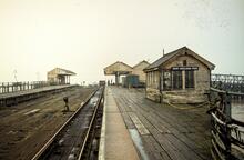 New Holland Pier station (NHP @ 107m 13ch), from the South. 27 September 1980