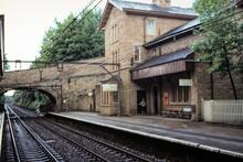 Broadbottom station (HAJ @ 9m 60ch). 23 May 1981