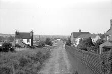 012014  Rugby GCR trackbed looking north from Bridge Street (MJC3 @ 122m 21ch). 7 August 1975