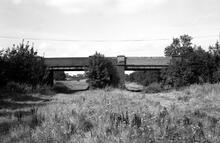 012180  Central Railway. Bridge at south end of Charwelton station (MCJ3 @ 134m 39ch). September 1975