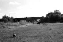 012182  Great Central Railway. Remains of platforms, and bridge at south end of Charwelton station (MCJ3 @ 134m 39ch). September 1975