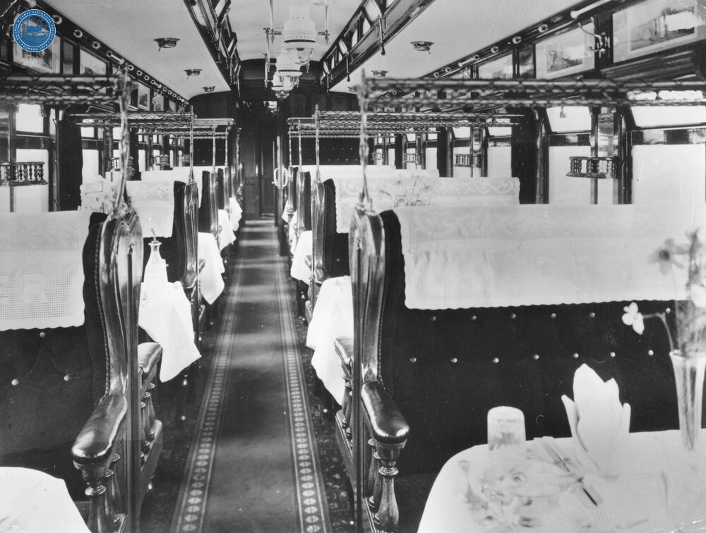 GER First Class Dining Car - Interior