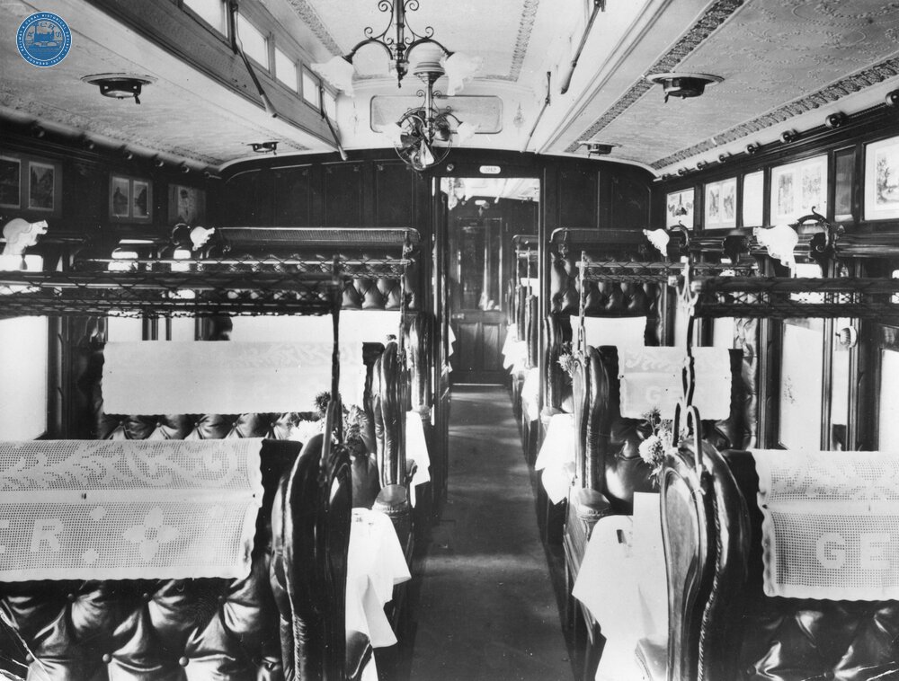 GER First Class Dining Car - Interior