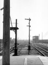Yarmouth South Town trackwork on approach to station, September 1959. (BYS @ 121m 59ch)         