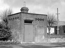 Braintree Station. Footwarmer House Exterior. 1952 (BRA @ 17m 71ch) (Ref: 031478)