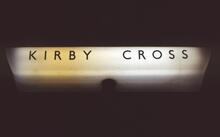 Kirby Cross station  (TWN @ 67m 52ch). Illuminated platform sign / lamp. 11 April 1987 (Ref: 221486)