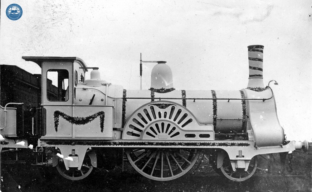 W Class 2-2-2 No.284 in 1863. (Ref: 010777)