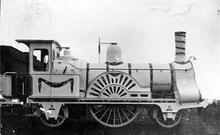 W Class 2-2-2 No.284 in 1863. (Ref: 010777)