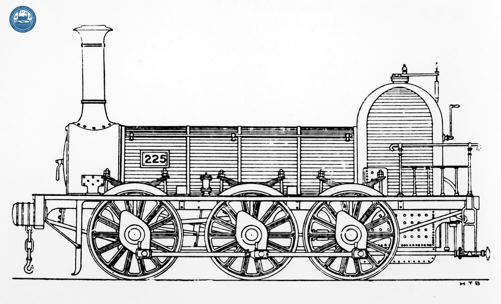 Eastern Counties 0-6-0 No.225 - Drawing (Ref: 010794)