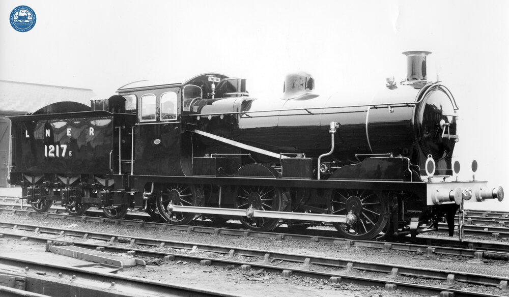 J17 0-6-0 No. 1217 -pictured after its withdrawal from active service. (Ref: 010989)