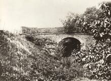 Sourden (ROB @ 1m 01ch). Arch Overbridge and site of station. (Map Ref. NJ 289508). 1937