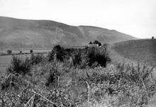 Derelict track of Morayshire Railway looking towards Orton 1937. (ANI2 @ 21m 70ch)