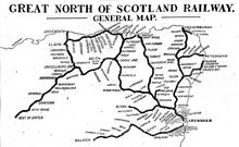 Great North of Scotland Railway Map