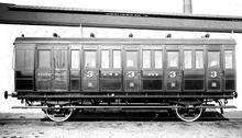GNR Third Class Brake Suburban Carriage No. 869