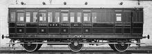 GNR Third Class Suburban Brake No. 571