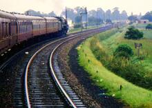 Kings Cross - Grimsby train leaving Boston (GRS3 @107m 24ch). 31 July 1962