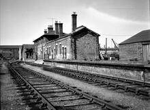 Horncastle Station (WJH @ 130m 01ch). Terminus of the branch from Woodhall Junction on the Lincolnshire Loop  Line.