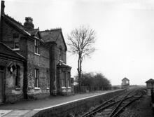 Wragby station (LOB @ 135m 06ch). 02 April 1961