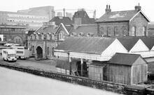 Nottingham London Road Low Level station (NHL @ 127m 76ch). 15 September 1970