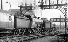 C1 Class 4-4-2s No. 990 "Henry Oakley" and No. 251 working a special train to commemorate the Centenary of the Doncaster Plant at Lincoln Durham Ox Crossing Sunday Sept 28th 1953 12:15pm. (Ref: 010762)
