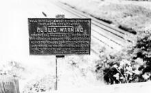 Hull & Barnsley Railway Public Warning Notice 