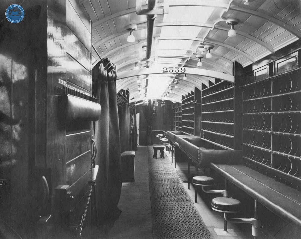 LNER Post Office Letter Sorting Van No 2339 - Interior