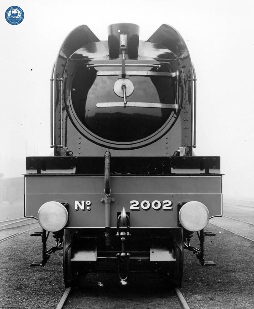 P2 Class 2-8-2 No. 2002 ''Earl Marischal"- Front view.(Ref: 010988)