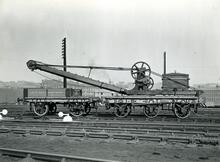North British Railway Hand- Operated Crane on  Wagon No. 70567 with match wagon No. 70568