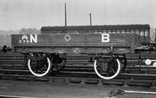 North British Railway  Single plank wagon No 9272